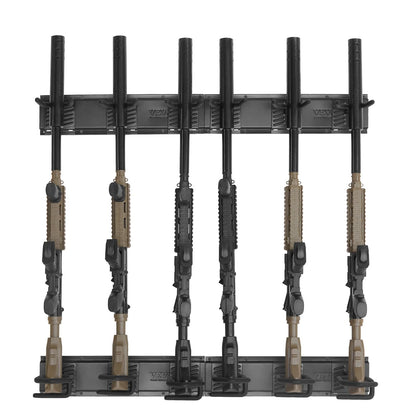 VEVOR Gun Rack, Indoor Gun Rack Wall Mount, 6-Slot Vertical Rifle Shotgun Gun Rack, 180 Lb Heavy Duty Metal Wall Gun Rack Display Stand with Soft Padding